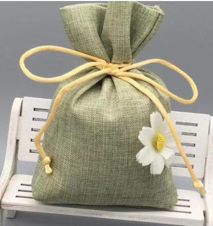Simple Solid Color Polyester Cotton Sachet Bag - Image 5