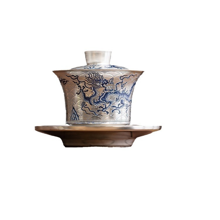 Product Ceramic Silvering Tureen Tea Brewing Bowl - Image 3