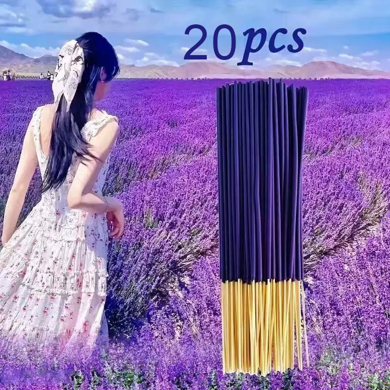 Creative Household Lavender Bamboo Stick Incense 22cm Aromatherapy Sticks - Image 6