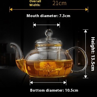 Glass Tea Set Scented Teapot High Temperature Resistant Tea Brewing Pot Large Capacity Tea Cooker - Image 6