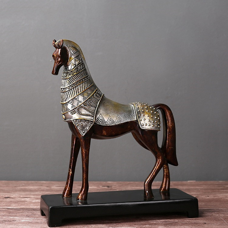 Decorative Ornaments Bronze War Horse Ornaments - Image 3