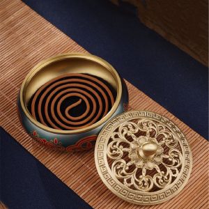 Enamel Pure Incense Coil Burner
