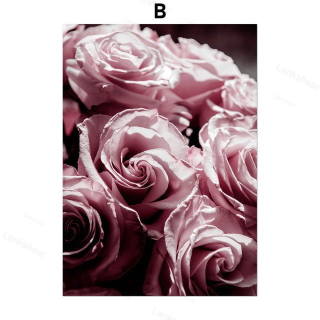 Peony Flower Wall Art Canvas Painting - Image 4